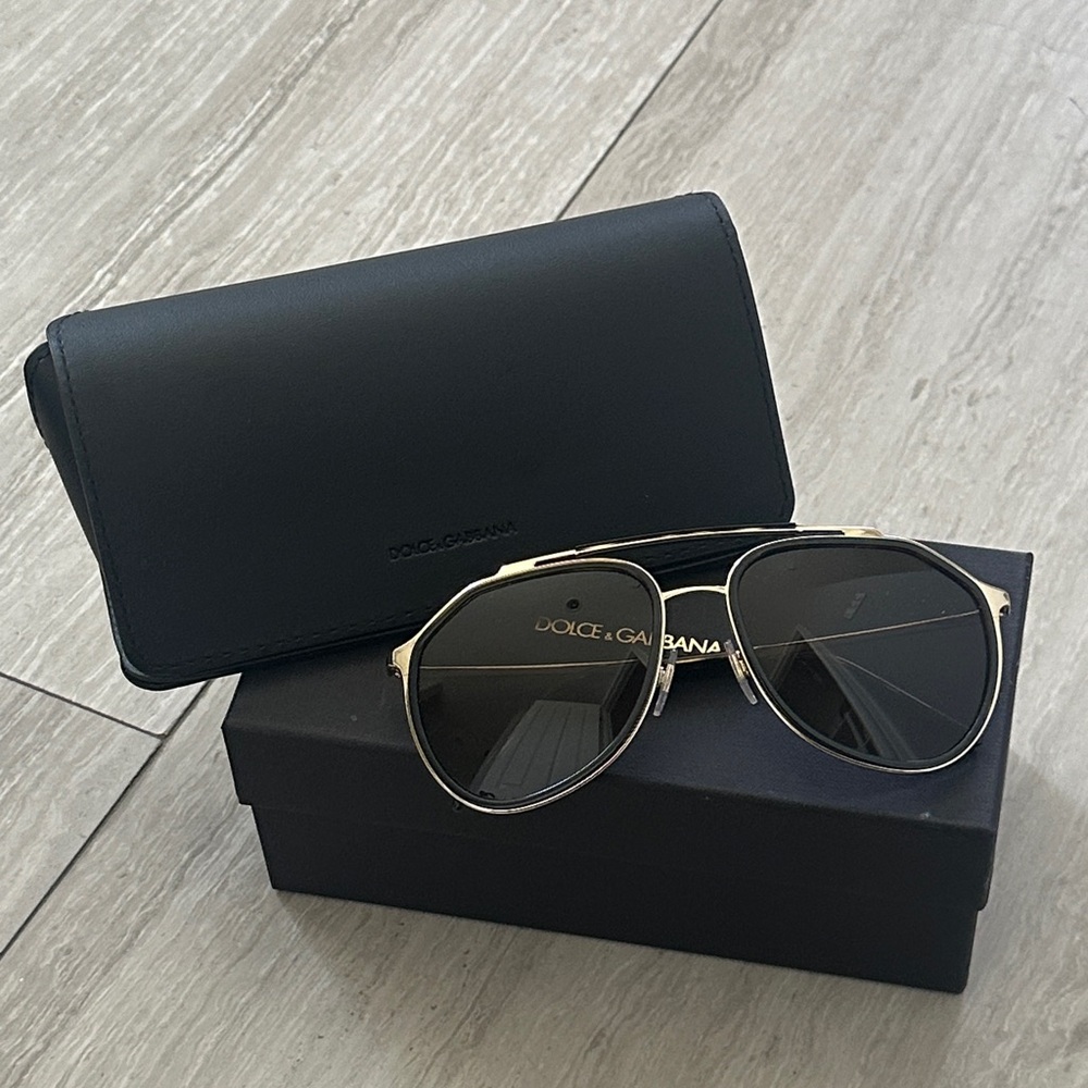 Dolce & Gabbana Sunglasses in Black and Gold